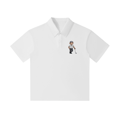 Drop Shoulder Short-Sleeve Polo