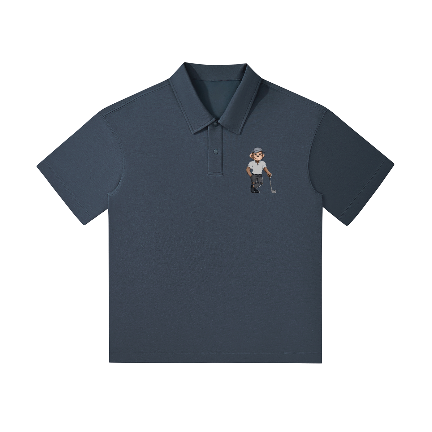 Drop Shoulder Short-Sleeve Polo