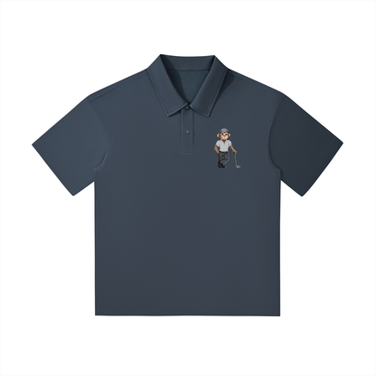 Drop Shoulder Short-Sleeve Polo