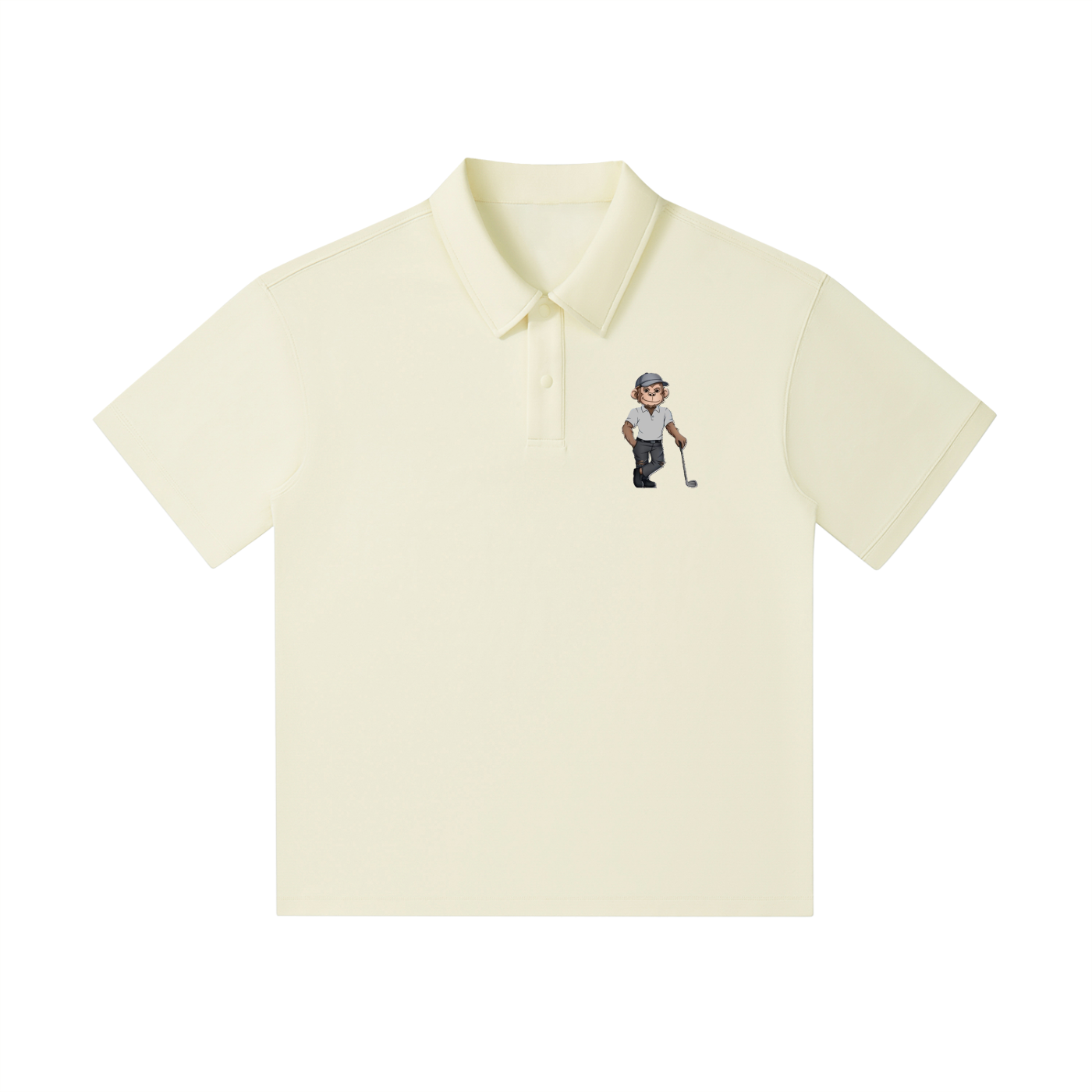 Drop Shoulder Short-Sleeve Polo