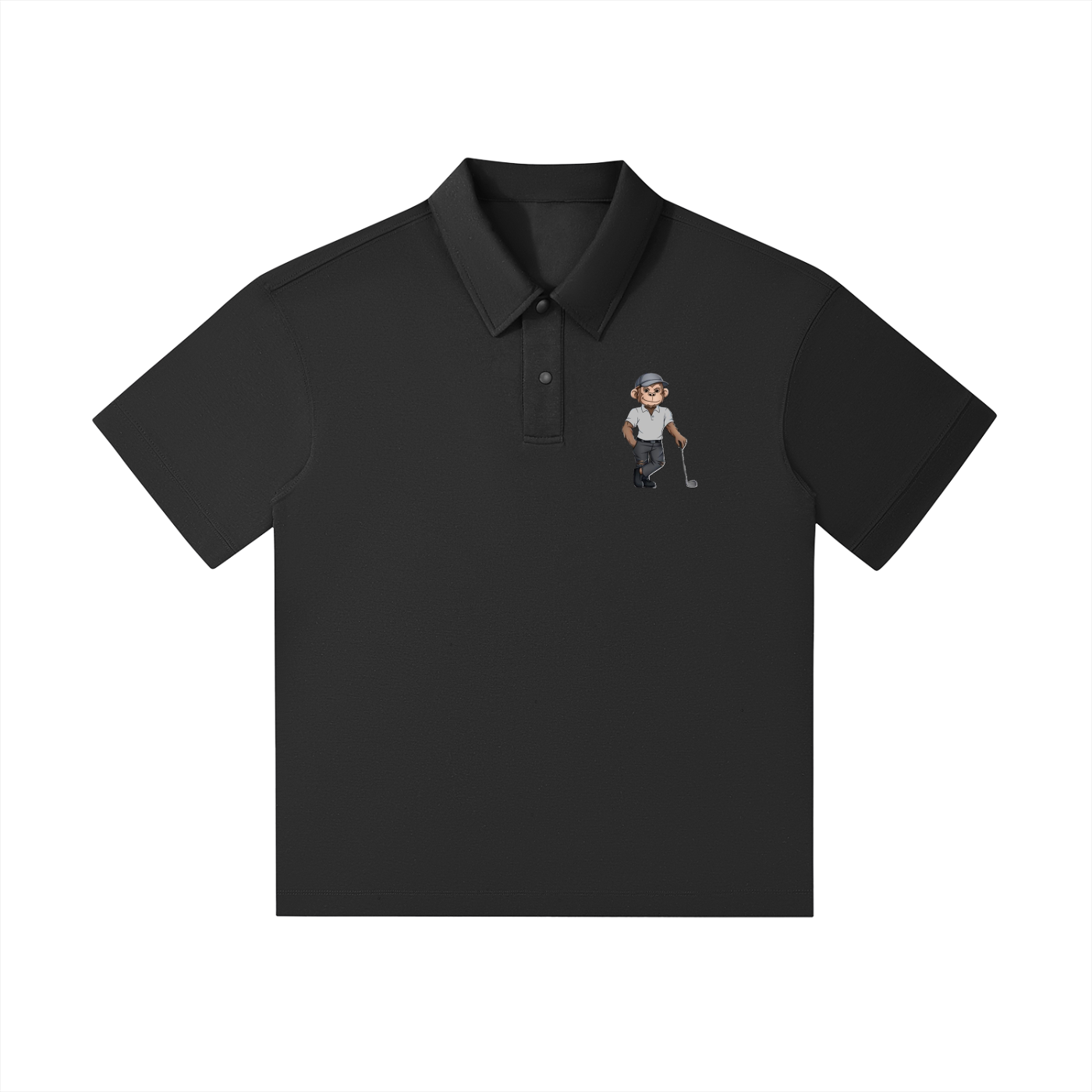 Drop Shoulder Short-Sleeve Polo
