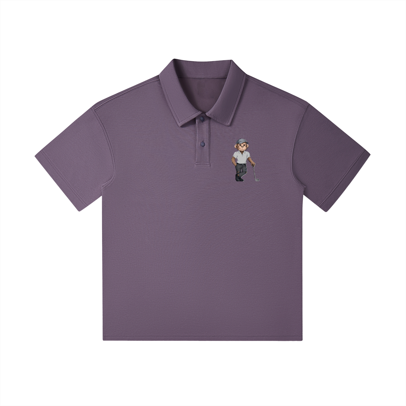 Drop Shoulder Short-Sleeve Polo
