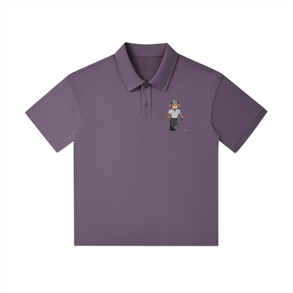 Drop Shoulder Short-Sleeve Polo